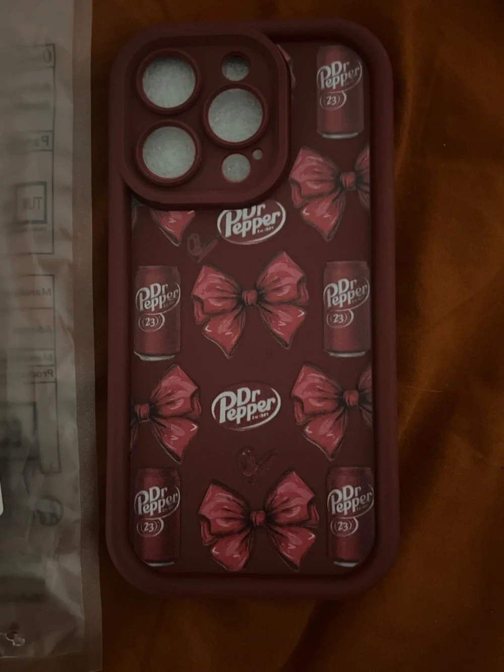 Red Bow Pattern Protective Phone Case - Red